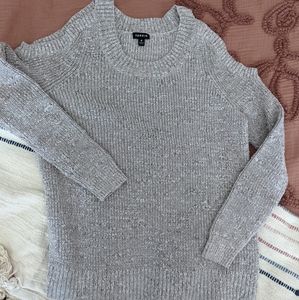 Torrid Beige Cold Shoulder Sweater